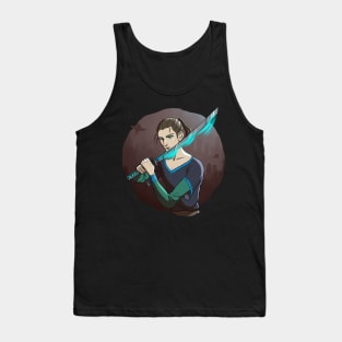 Cyan Sword Tank Top